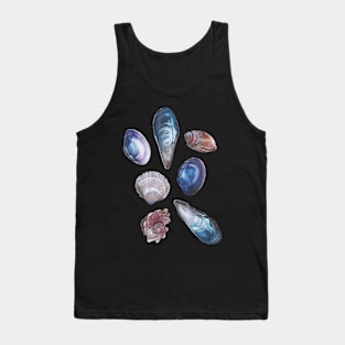 Iridescent Shells Illustration Tank Top